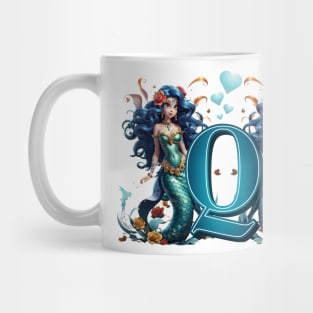 Mermaid Alphabet The Letter Q Mug